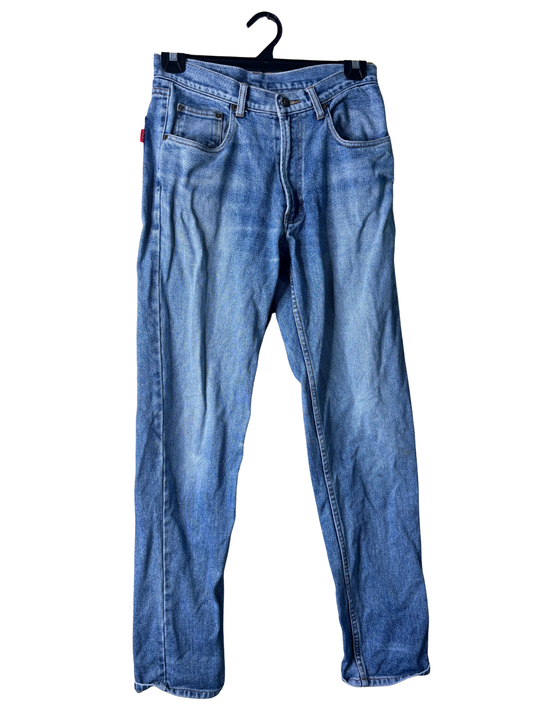 Vintage Blue Highwaisted Tapered Leg Jeans