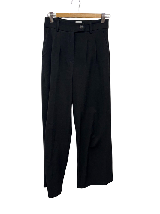 Black Wide Leg Tailored Trousers