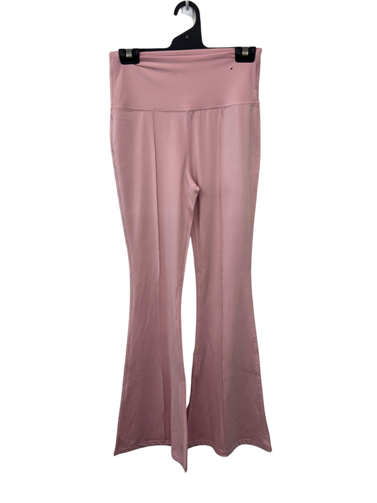 Pink Highwaisted Flare Activewear Pants