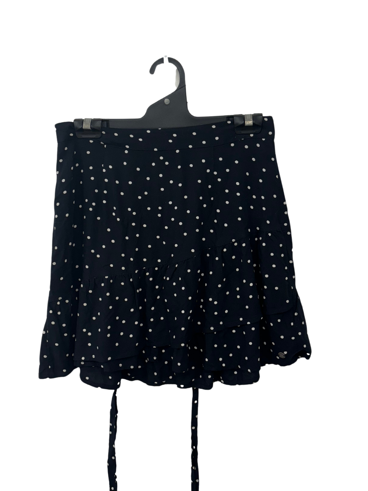 Black & White Dotty Ruffle Skirt