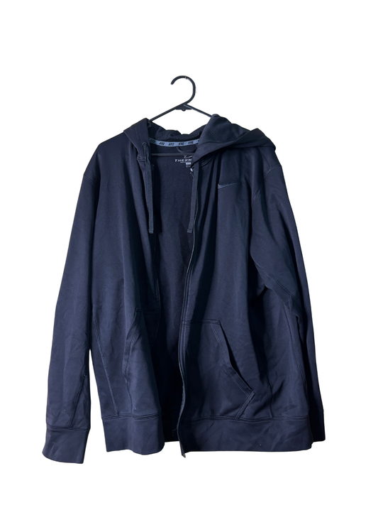 Black Zip Up Long Sleeve Hoodie