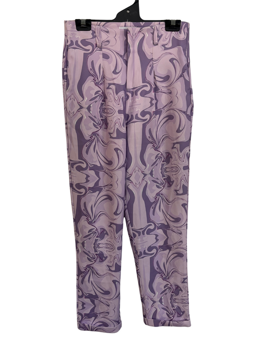 Purple Swirl Highwaisted Tapered Pants