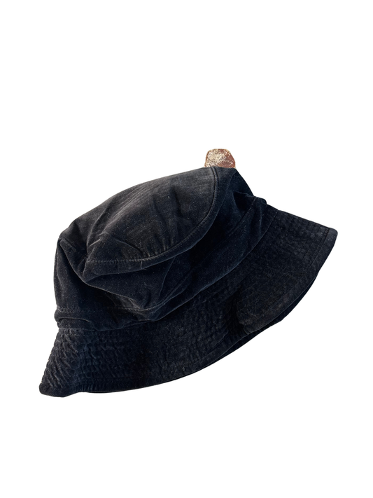 Black Velvet Bucket Hat