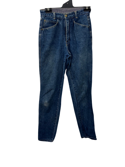 Vintage Blue Denim Tapered Highwaisted Jeans