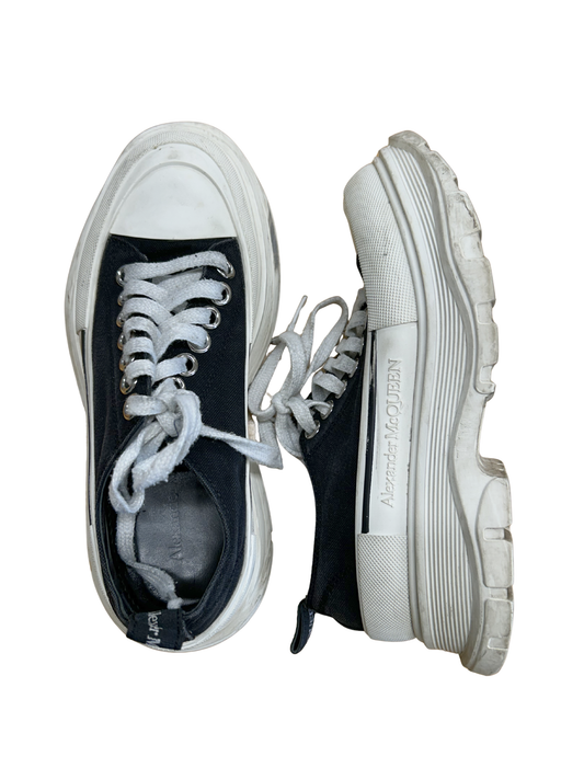 Black & White Chunky Platform Sneakers