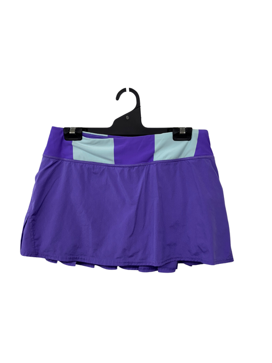 Purple & Aqua Activewear Tennis Skirt