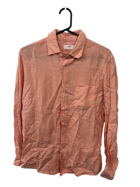 Light Pink/Peach Long Sleeve Button Up Shirt