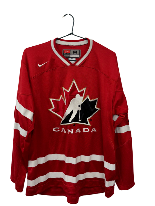 Red & White Ice Hockey Jersey with 'Canada' Logo