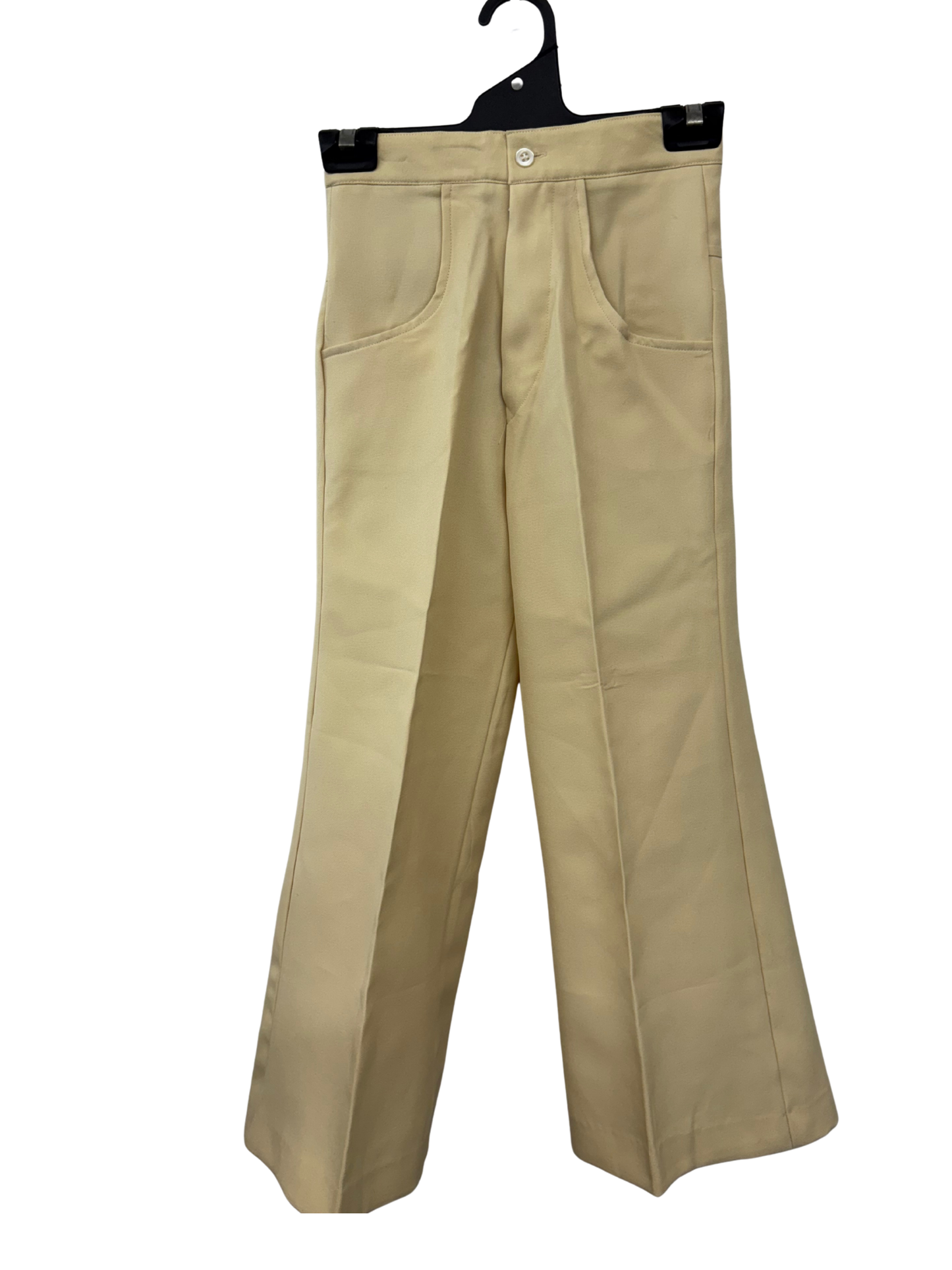 Deadstock Vintage Yellow High Waisted Flare Culotte Pants