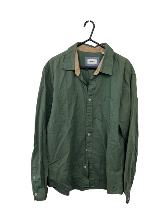 Green Long Sleeve Button Up Shirt