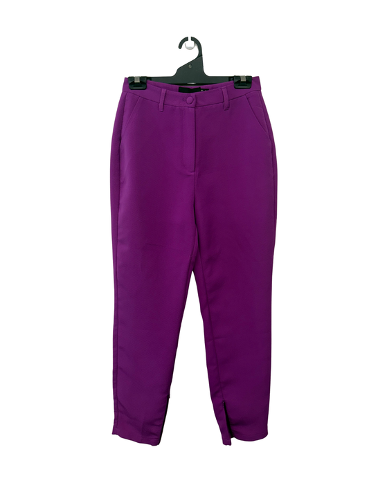 Purple Tapered Trousers
