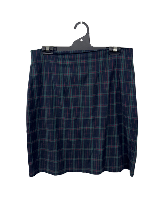 Vintage Dark Blue/Green/Red Check Tartan Short Skirt