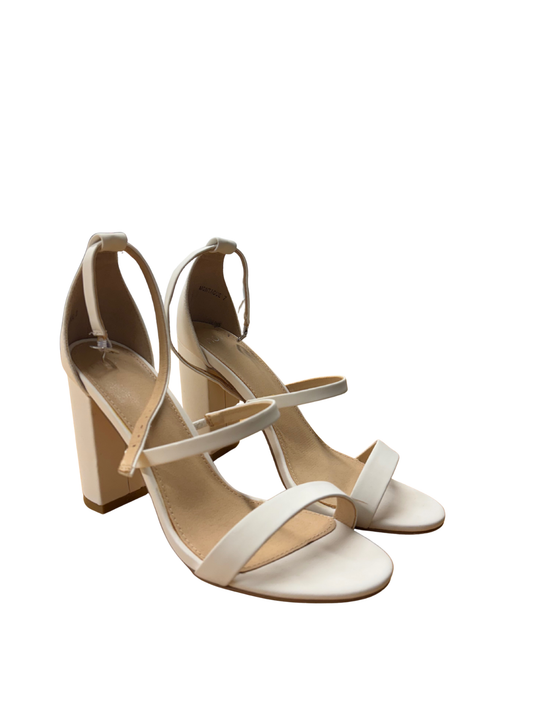 White Strappy Heels