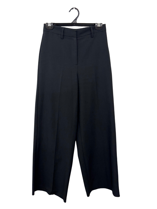 Black Highwaisted Wide Leg Tailored Pants