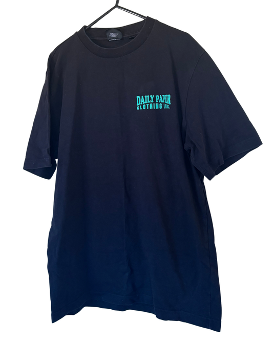 Black T Shirt with Green 'Daily Painter' Logo