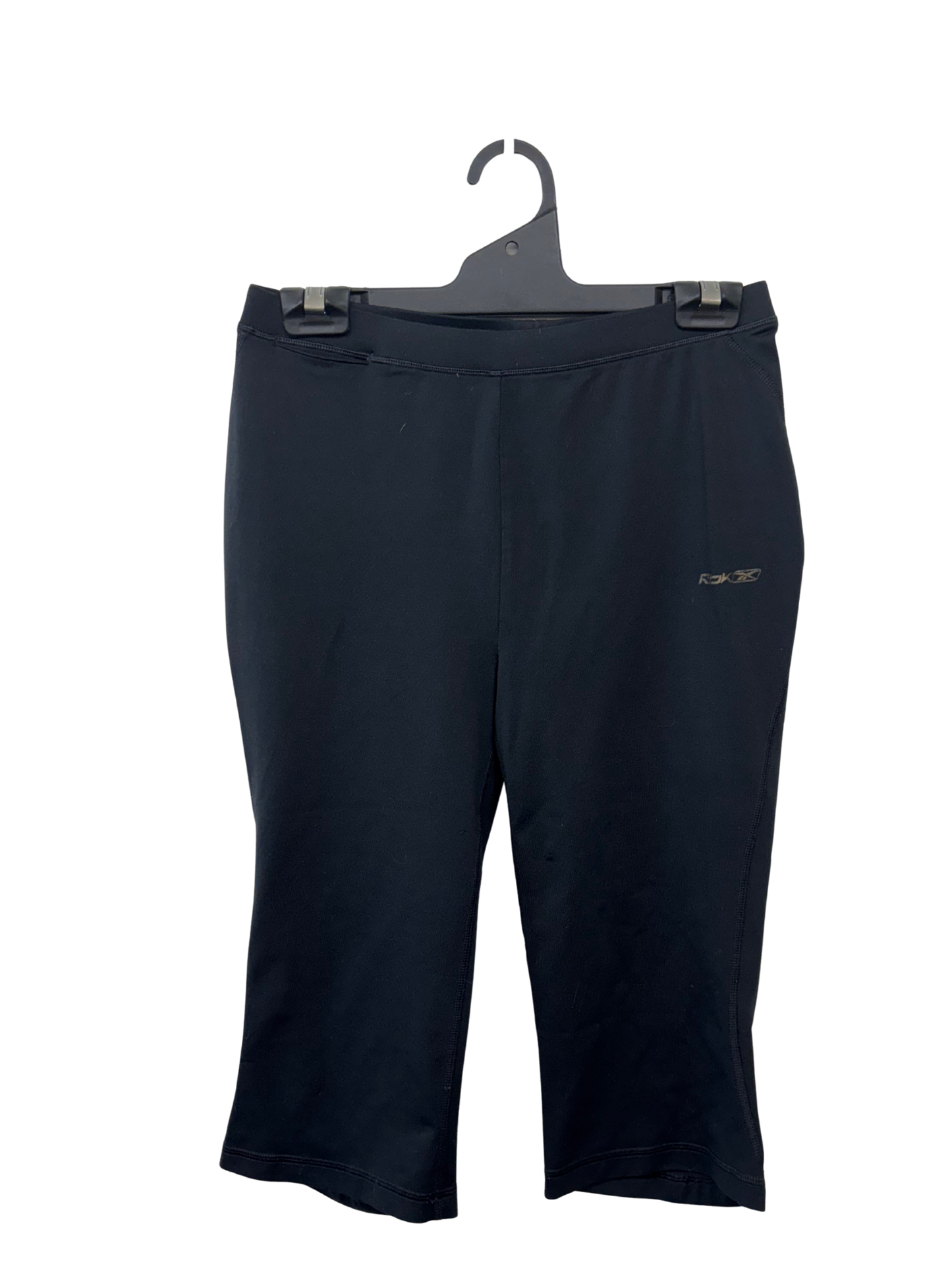 Black Mid Rise Capri/3/4 Exercise Tights