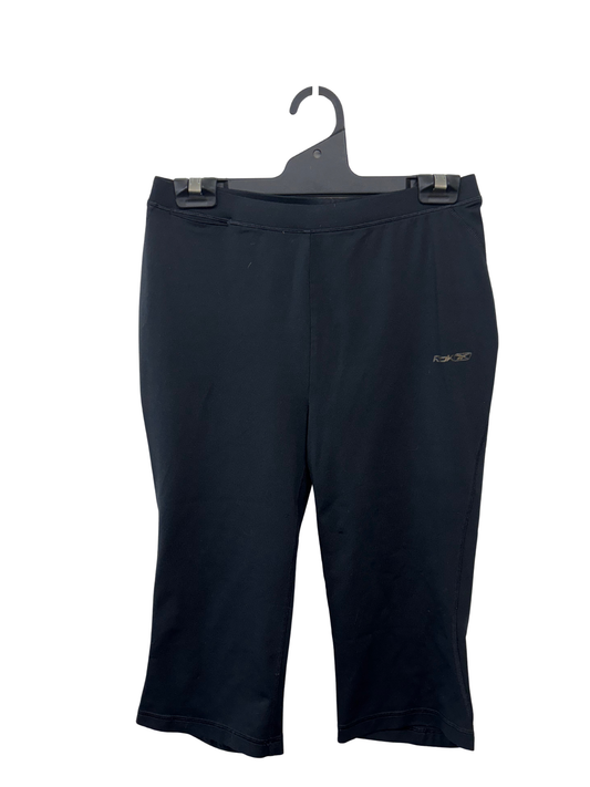 Black Mid Rise Capri/3/4 Exercise Tights