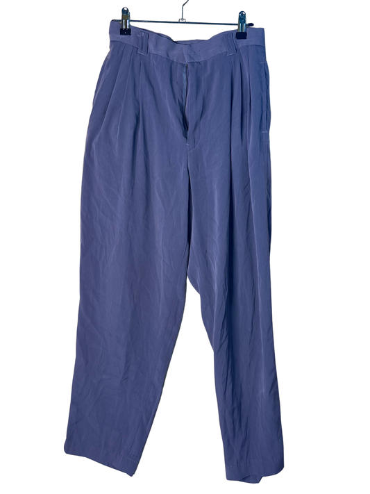 Vintage Purple Highwaisted Wide Leg Business Pants