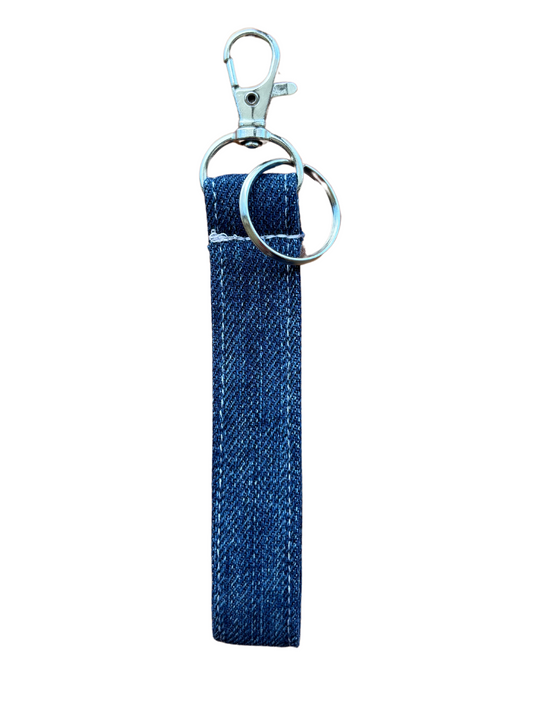 Denim Keyring / Dark Blue