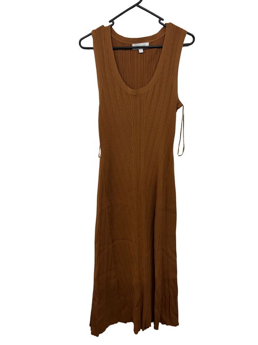 Light Brown Rib Knit Long Dress