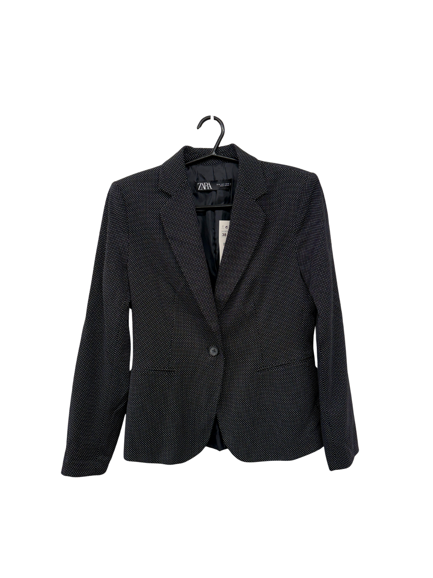 Black & White Polka Dot Blazer