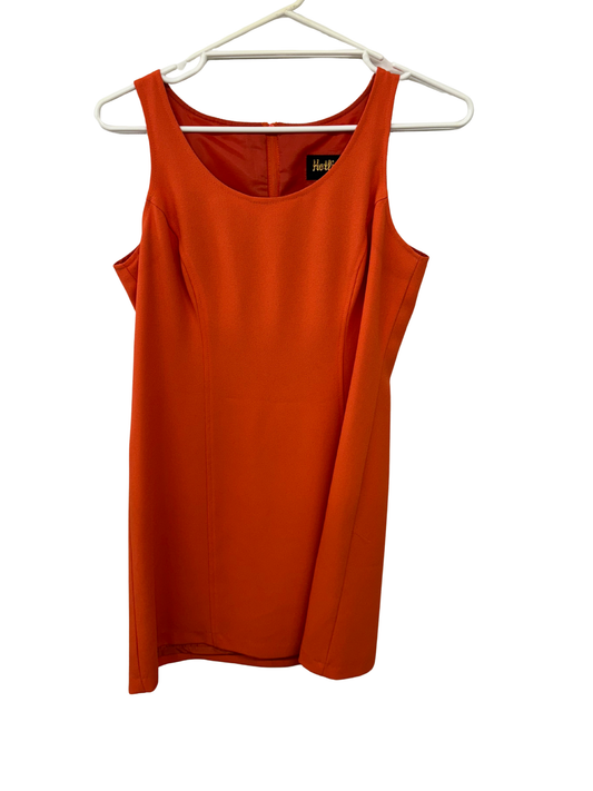 Vintage Orange Sleeveless Dress