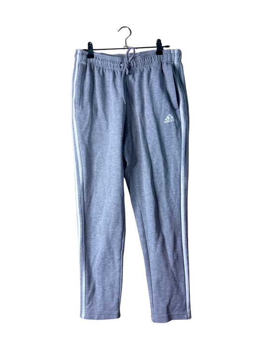 Light Grey Tapered White Stripe Sweat Pants