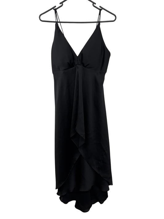 Black Thin Strap Midi Dress