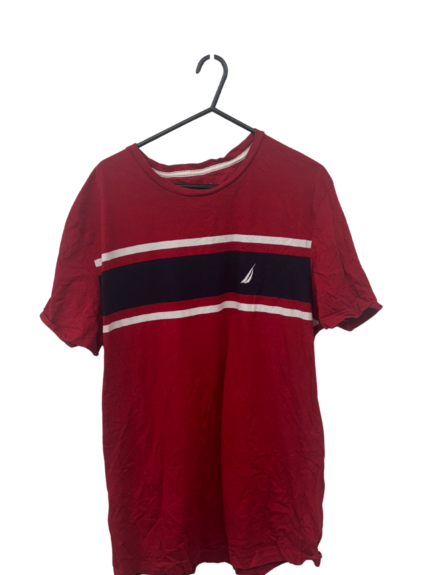 Red, Blue, White Short Sleeve Shirt