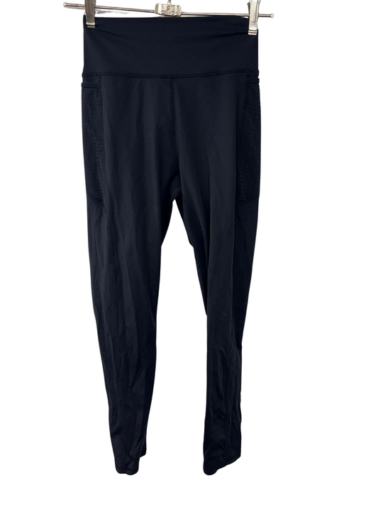 Black Mesh Pocket Activewear Tights