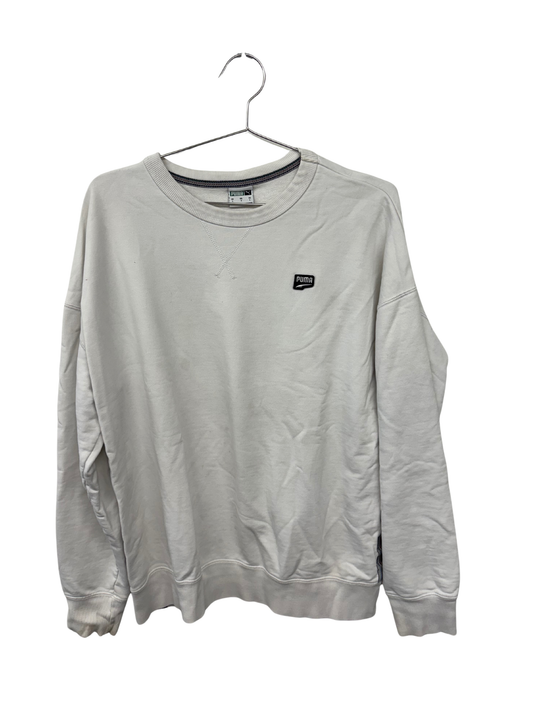 White Sweater with Embroidery