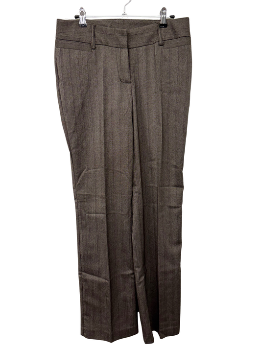 Brown Mid-Rise Straight Leg Business Pants