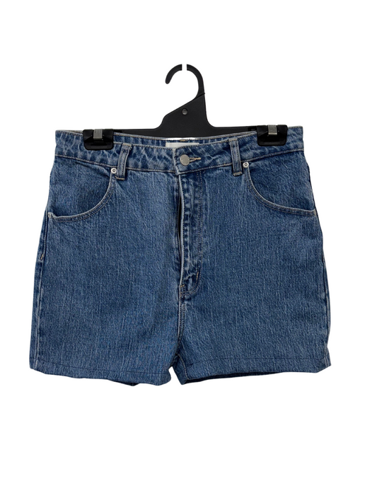 Blue Denim Highwaisted Mini Shorts #6