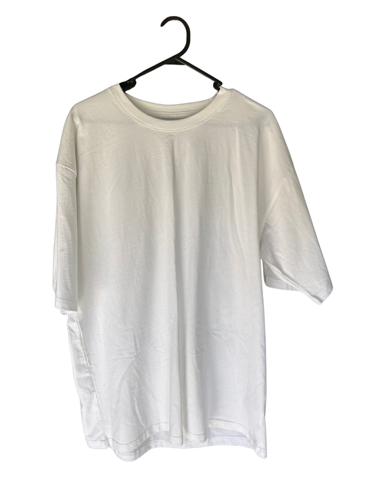 White T Shirt with Back 'Porsche' Logo