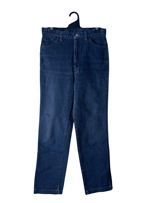 Vintage Black Highwaisted Tapered Jeans