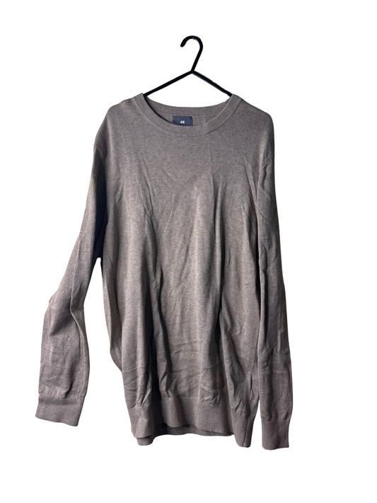 Taupe Knit Jumper 'Slim Fit'