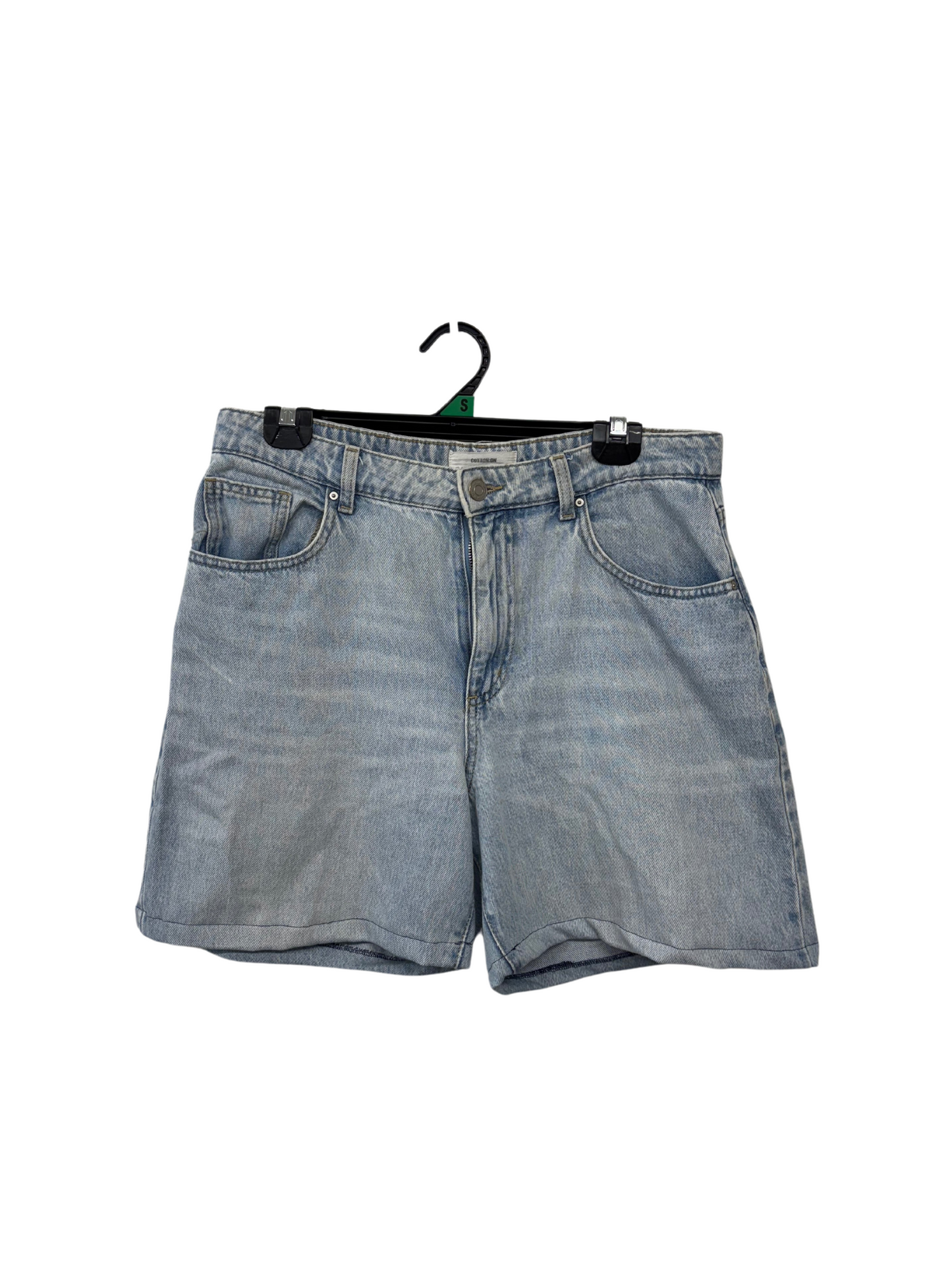 Light Blue Denim Highwaisted Shorts #7