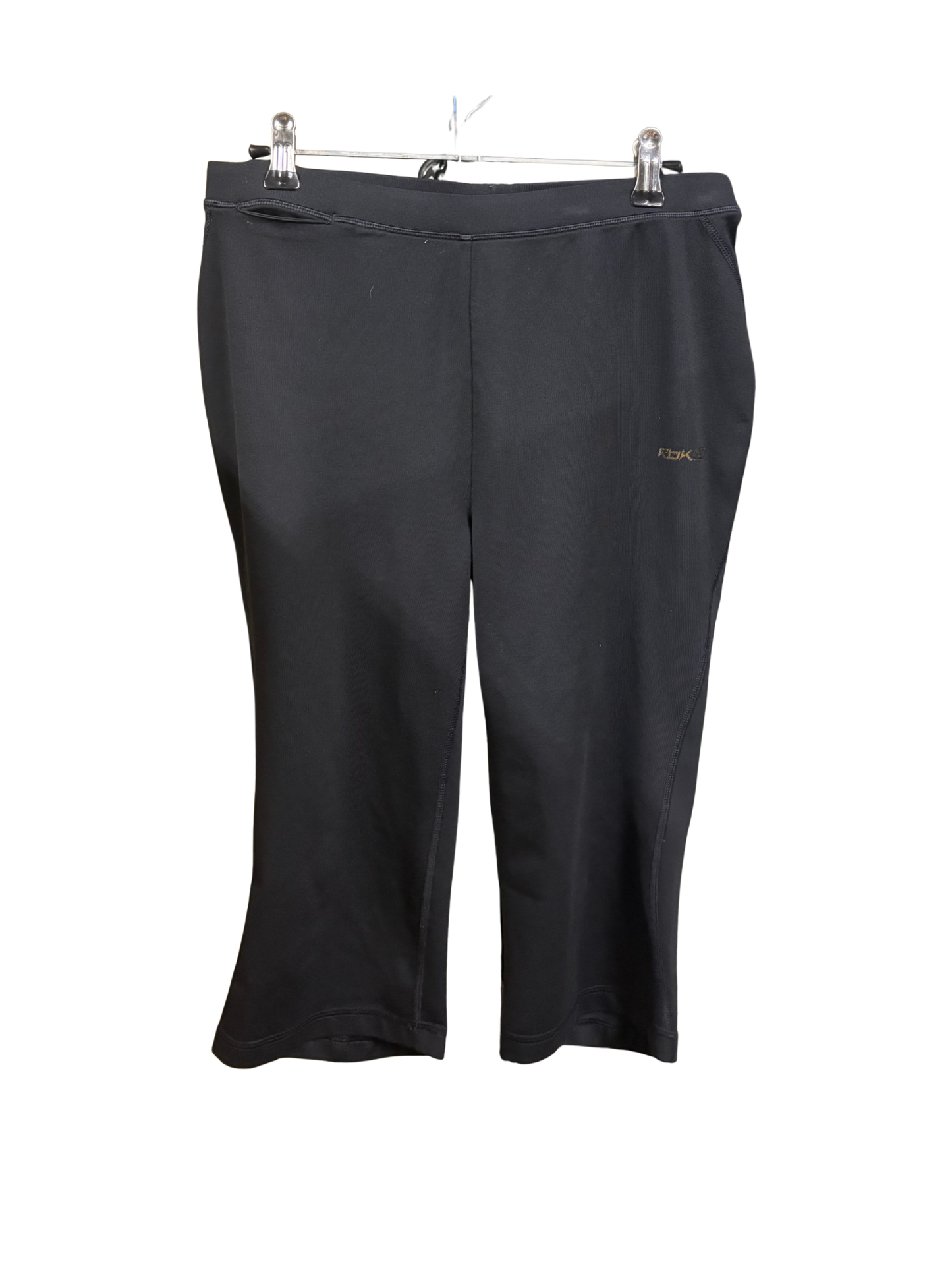 Black Mid Rise Capri/3/4 Exercise Tights