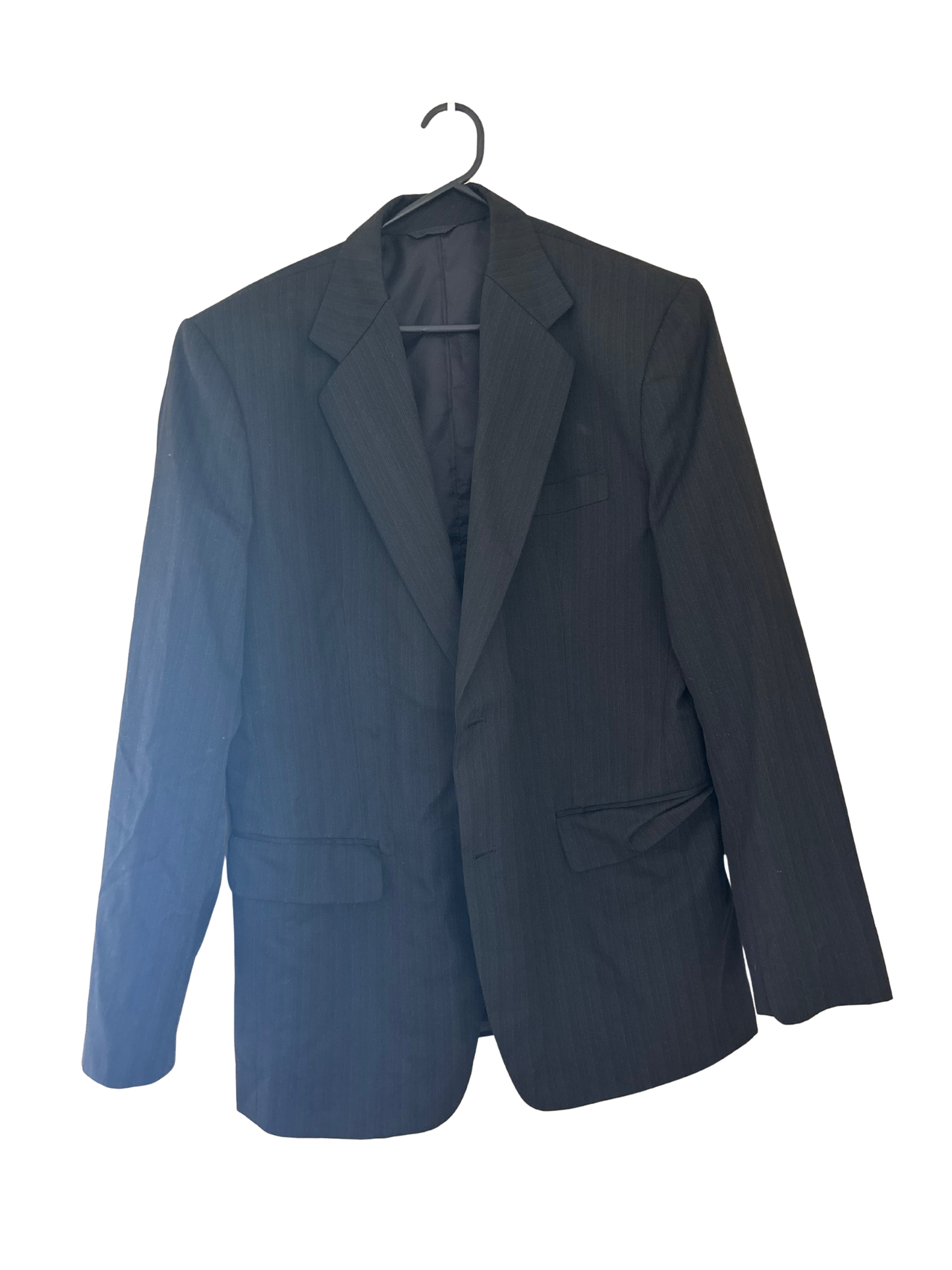 Black Pinstripe Suit Jacket