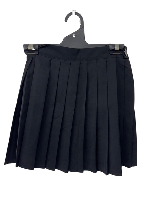 Black Pleated Mini Skirt