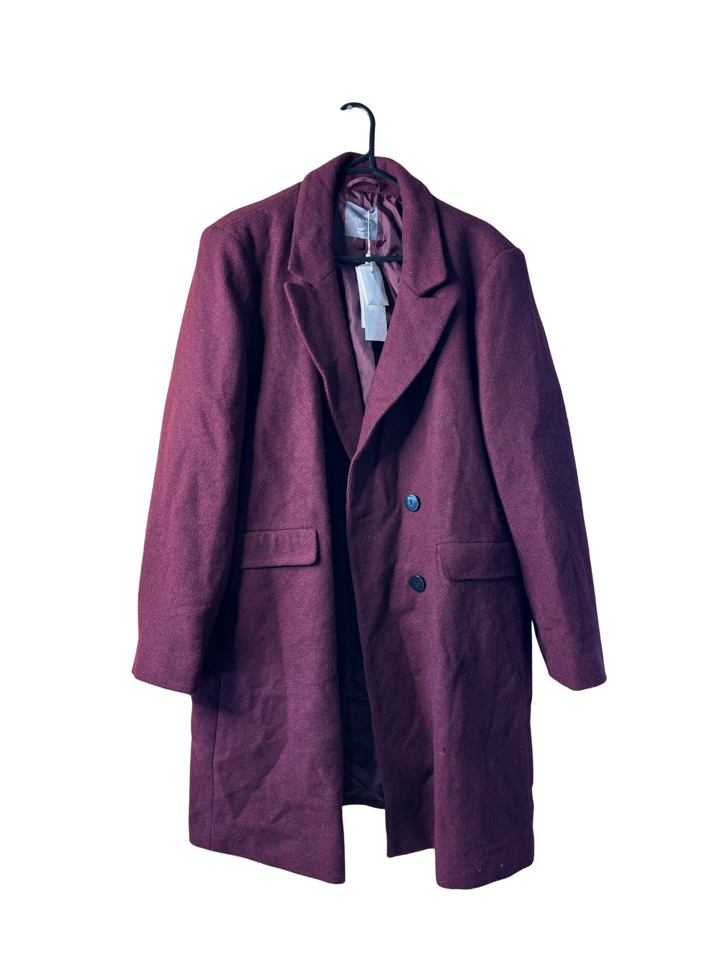 NWT Maroon Trench Coat