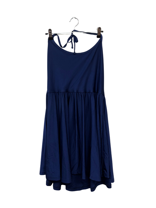 Navy Halterneck Short Dress