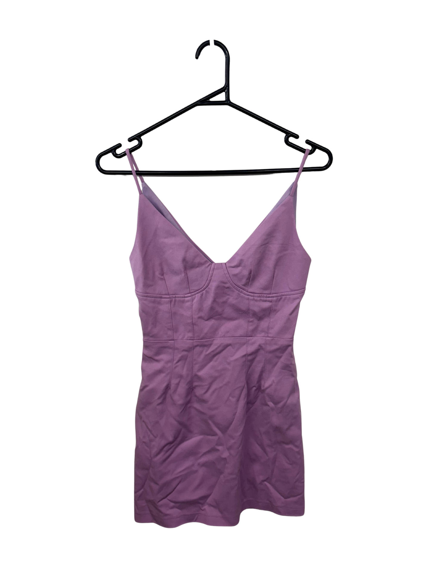 Light Purple Strappy Short Dress