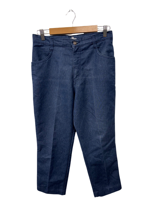 Vintage Blue Denim Tapered Highwaisted Pants